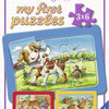 RAVENSBURGER JIGSAW puzzle i miei amici animali, 3x6st.