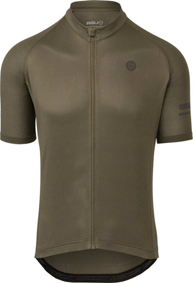 Agu essential fietsshirt heren - korte mouwen - army green - maat xl