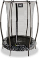 Exit toys exit tiggy trampoline ø140cm - met veiligheidsnet - rond - kindertrampoline - zwart grijs