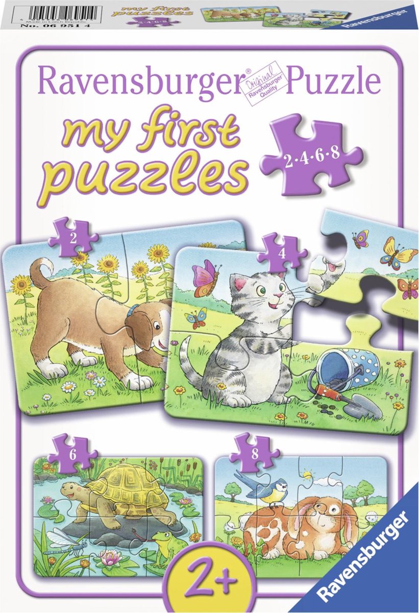 Ravensburger - Cute Pets Puzzle 4in1