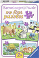 Ravensburger - Cute Pets Puzzle 4in1