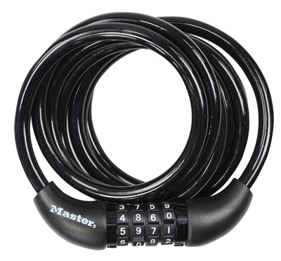 Lucchetto con cavo a spirale Masterlock, 1,80 m x 8 mm - 8221eurdpro 8221eurdpro