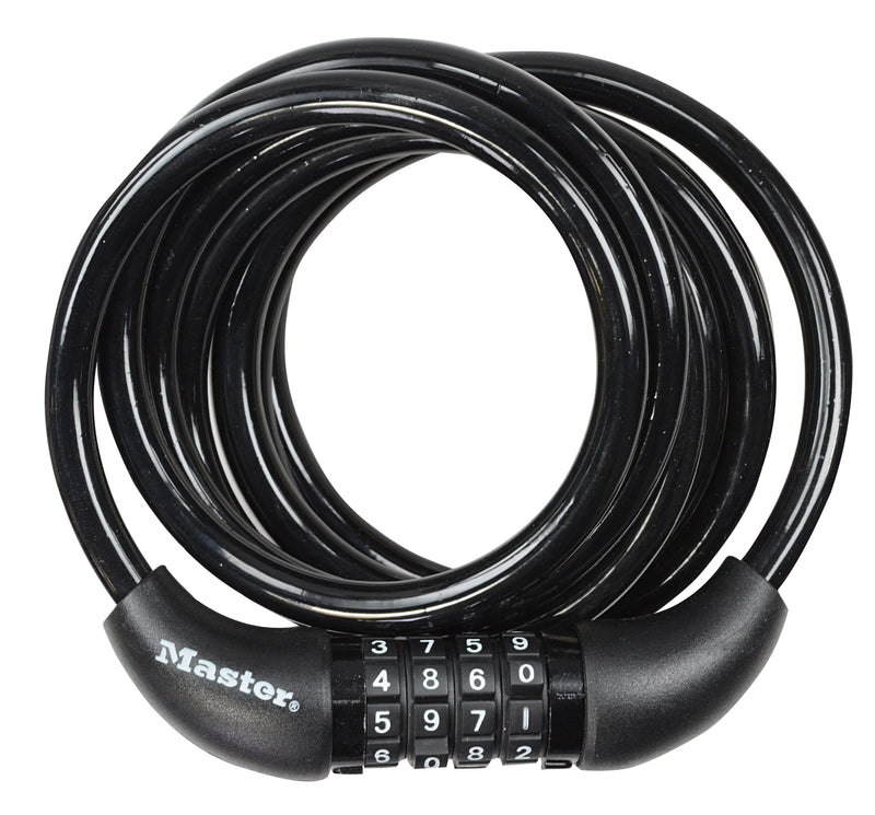 Masterlock spiraalkabelslot, 1,80m x 8mm - 8221eurdpro 8221eurdpro