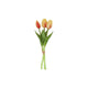 Countryfield ramo de tulipanes artificiales amarillo naranja 29cm