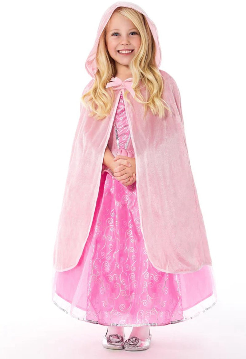 Pequeñas aventuras - capa rosa con capucha - talla L XL (5-9 años)