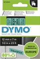 Etichette Dymo originali d1 | testo nero su etichetta verde | 12 mm x 7 m | etichette autoadesive per la stampante per etichette Label Manager | prodotto in Europa