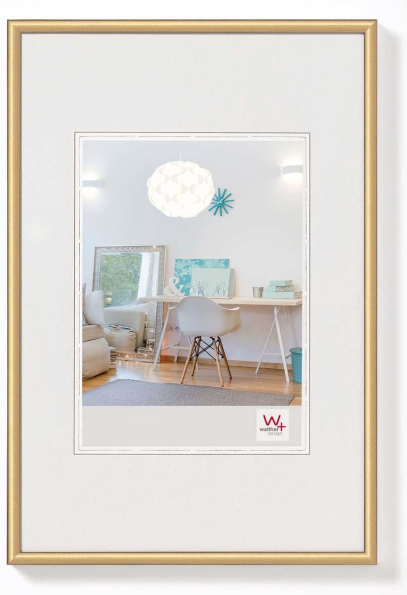 Walther nuovo stile di vita - cornice in plastica - dimensione foto 59,4x84 cm (din A1) - oro