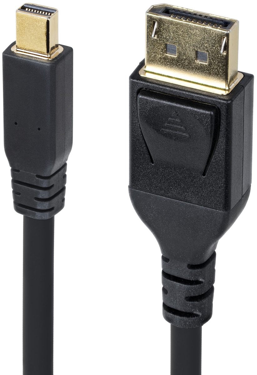 Startech 3m cable mini displayport a displayport 1.4, 8k 60hz 4k 120hz hbr3 hdr, cable uhd mdp a dp 1.4, cable uhd