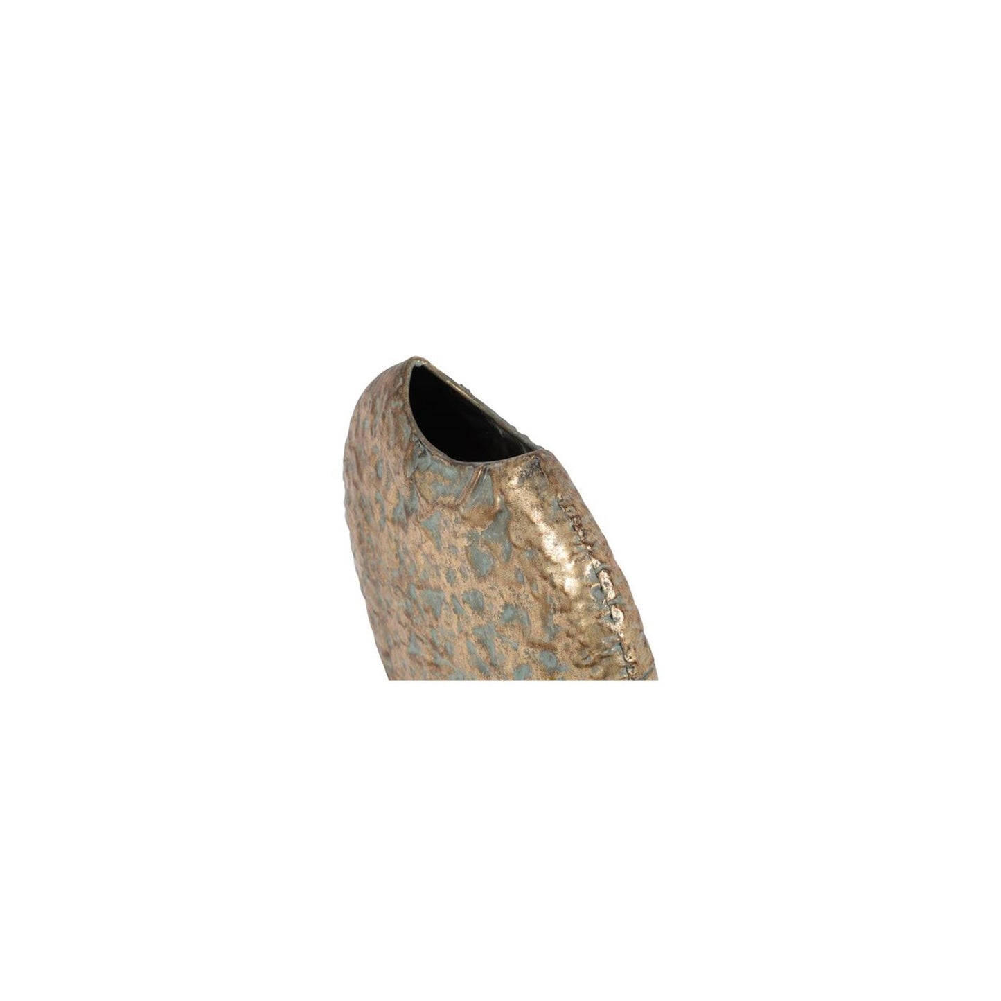 Paese campo vaso oro metallo h29,5cm