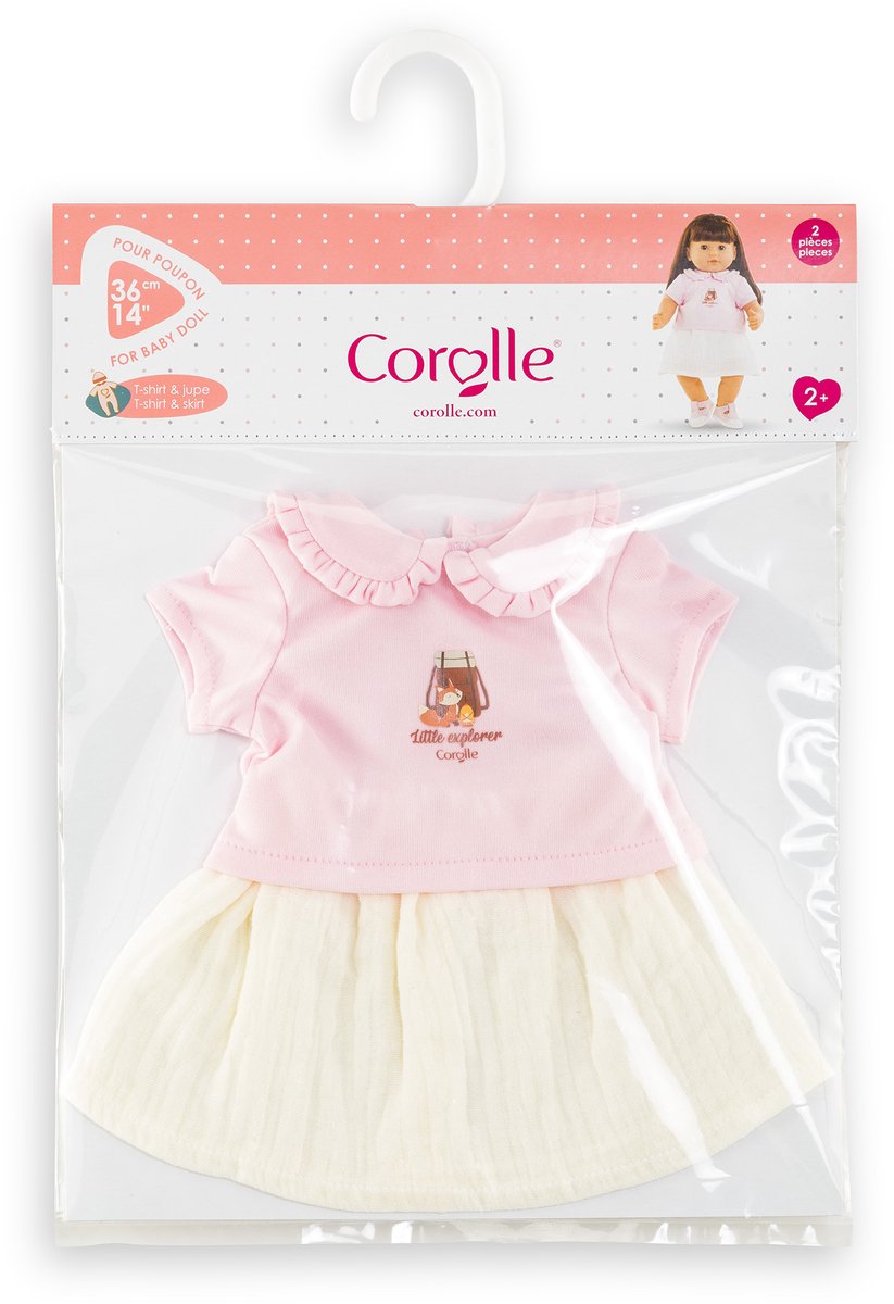 T-shirt Corolle con vestitino piccolo esploratore - 36 cm