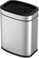 Eko - oli-cube open top bin 20 liter - stainless steel polypropylene - mat rvs - prullenbak