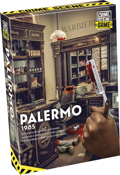Táctica escena del crimen palermo 1985 – juego de mesa – juego de crimen – misterio de la mafia en Sicilia – investigación en profundidad y elecciones morales – serie de escena del crimen – juego Storm Studio – 1 o más jugadores – a partir de 18 años