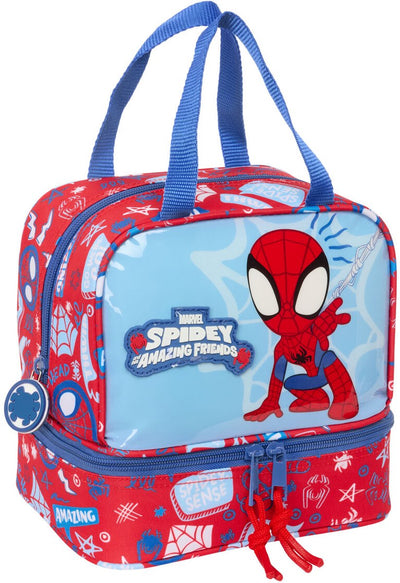 Spider-man lunch box rescue blue red 20 x 20 x 15 cm