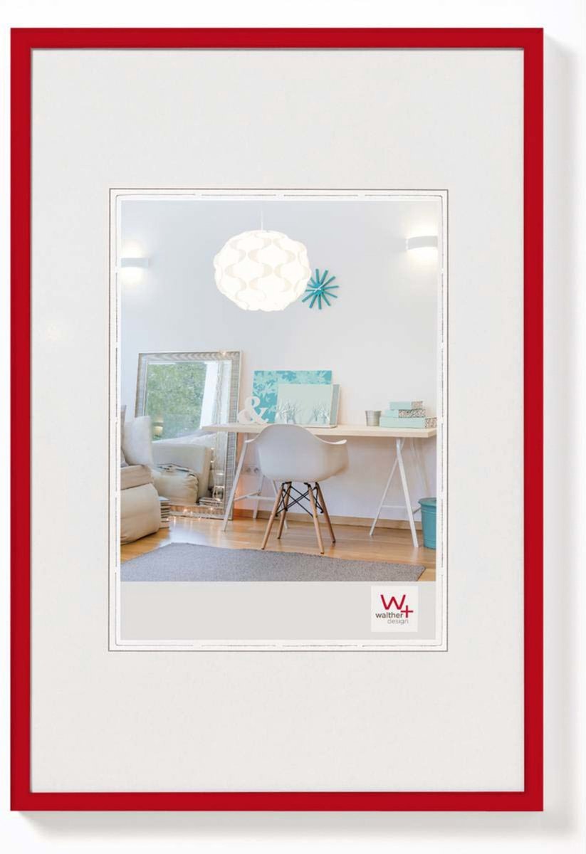 Walther new lifestyle - cornice in plastica - misura foto 60x80 cm - rosso