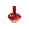 Vaso Countryfield glamour s rosso ø20,5xh26cm