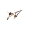 Fiore artificiale Countryfield elica arancione 75x13x6,5 cm