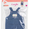 Salopette jeans per bambole Corolle con maglietta piccolo esploratore - 36 cm
