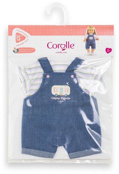 Corolle dolls jeans overalls with t-shirt little explorer - 36cm