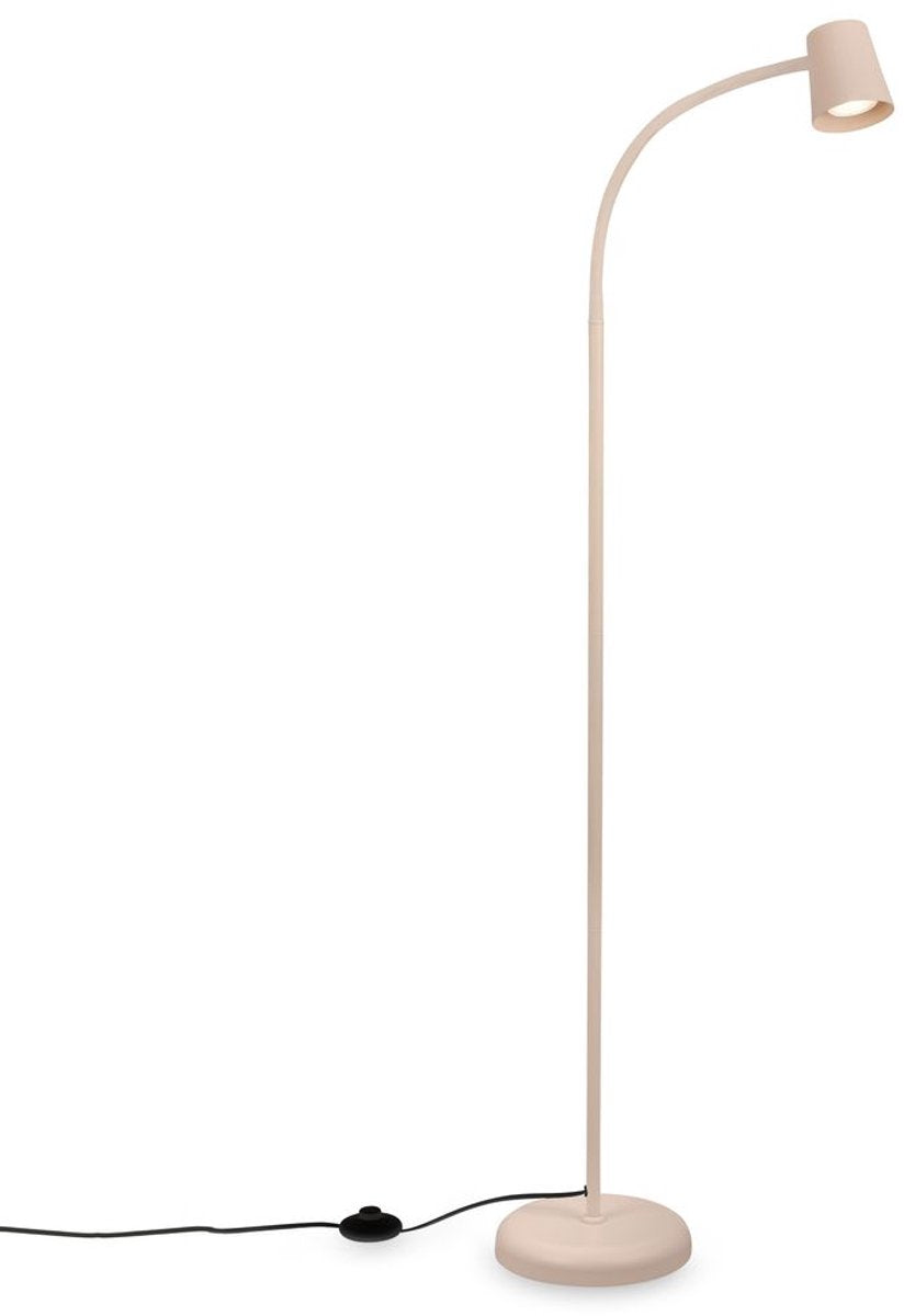 Briloner skriva - lámpara de pie - lámpara de pie giratoria - con interruptor de pie - ajuste gu10 - lámpara de escritorio - ø21 x 127,5 cm - beige
