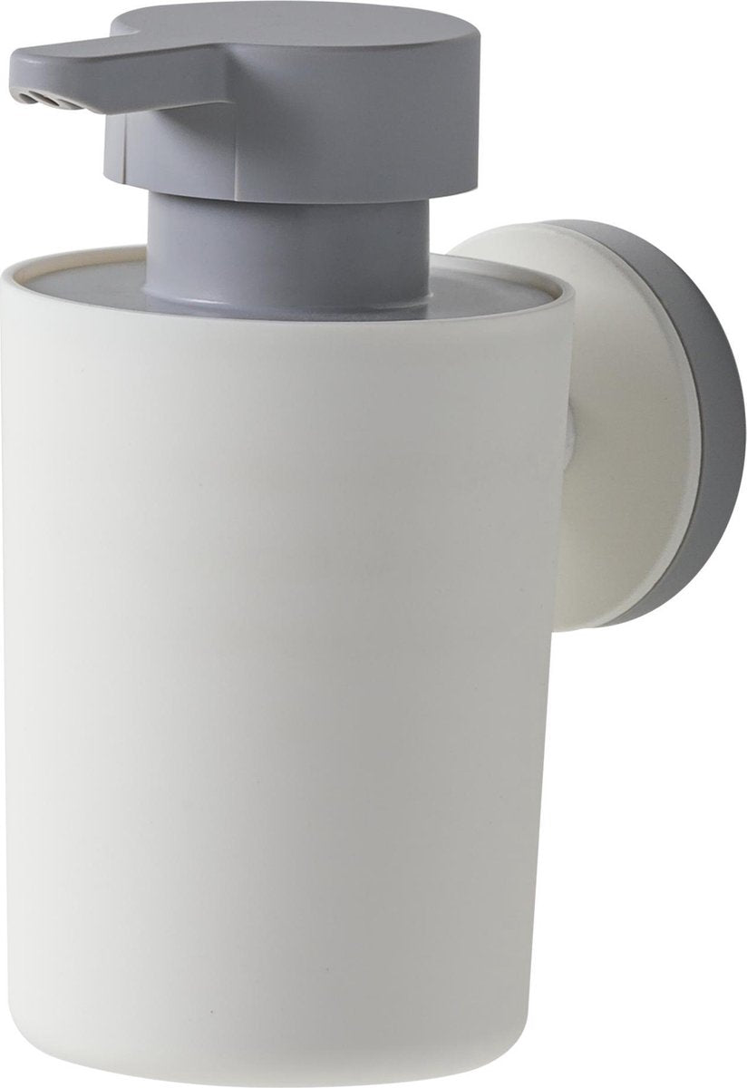 Tiger urban - dispenser di sapone a parete da 180 ml - senza forare né incollare - bianco