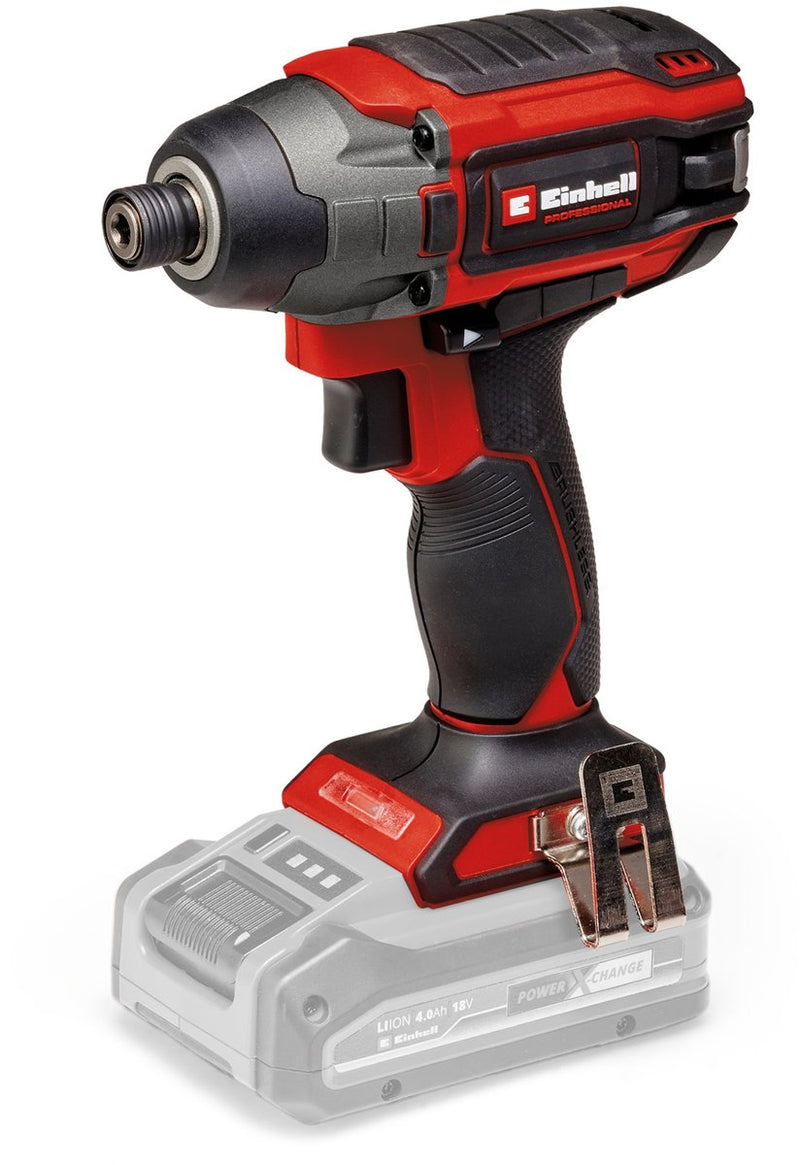 Atornillador de impacto inalámbrico profesional einhell tp-ci 18220 li bl solo - power x-change - 18 v li-ion - 0-2900 min - máx. par 220 nm - excl. batería y cargador