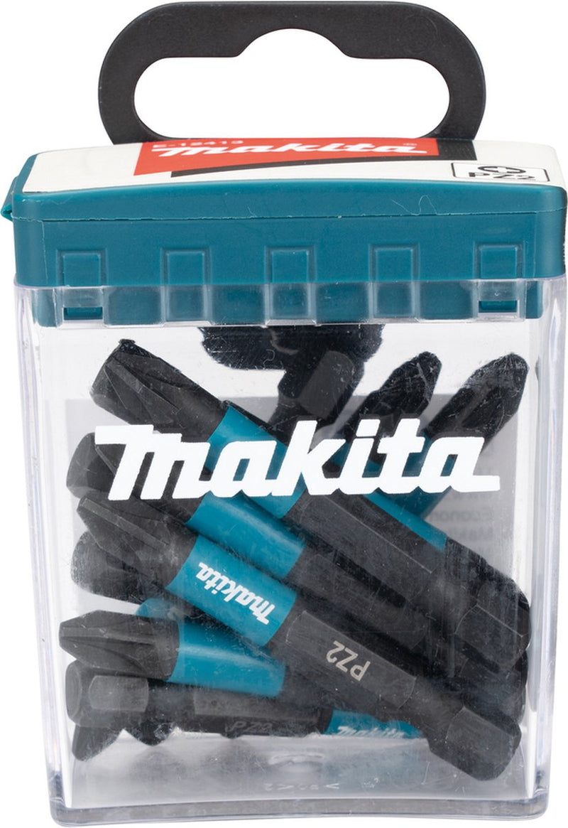 Accessori Imp Makita e-12413 punta per avvitatore a percussione | pz2x50mm | xact nero | 10 pezzi - e-12413