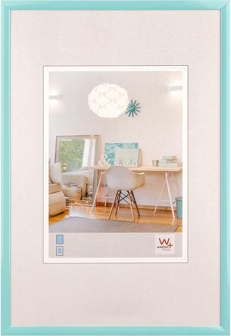 Walther new lifestyle - marco de plástico - tamaño foto 30x45 cm - turquesa