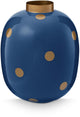 Pip studio vaas dots - bloemenvaas van metaal - navy goud - 32cm