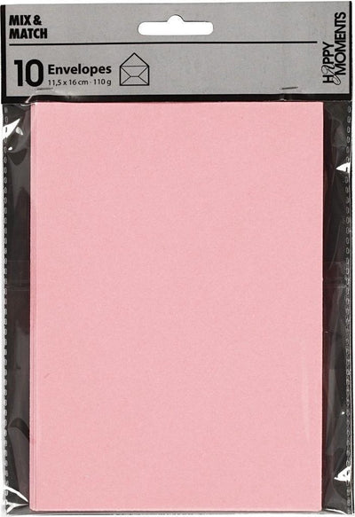 Creative Company Envelope Light Red, 11.5x15cm, 10st.