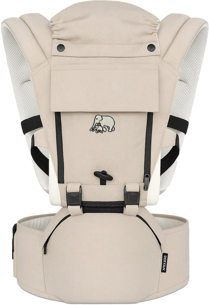 Marsupio ergonomico Deryan pack - marsupio + scomparti portaoggetti - sabbia