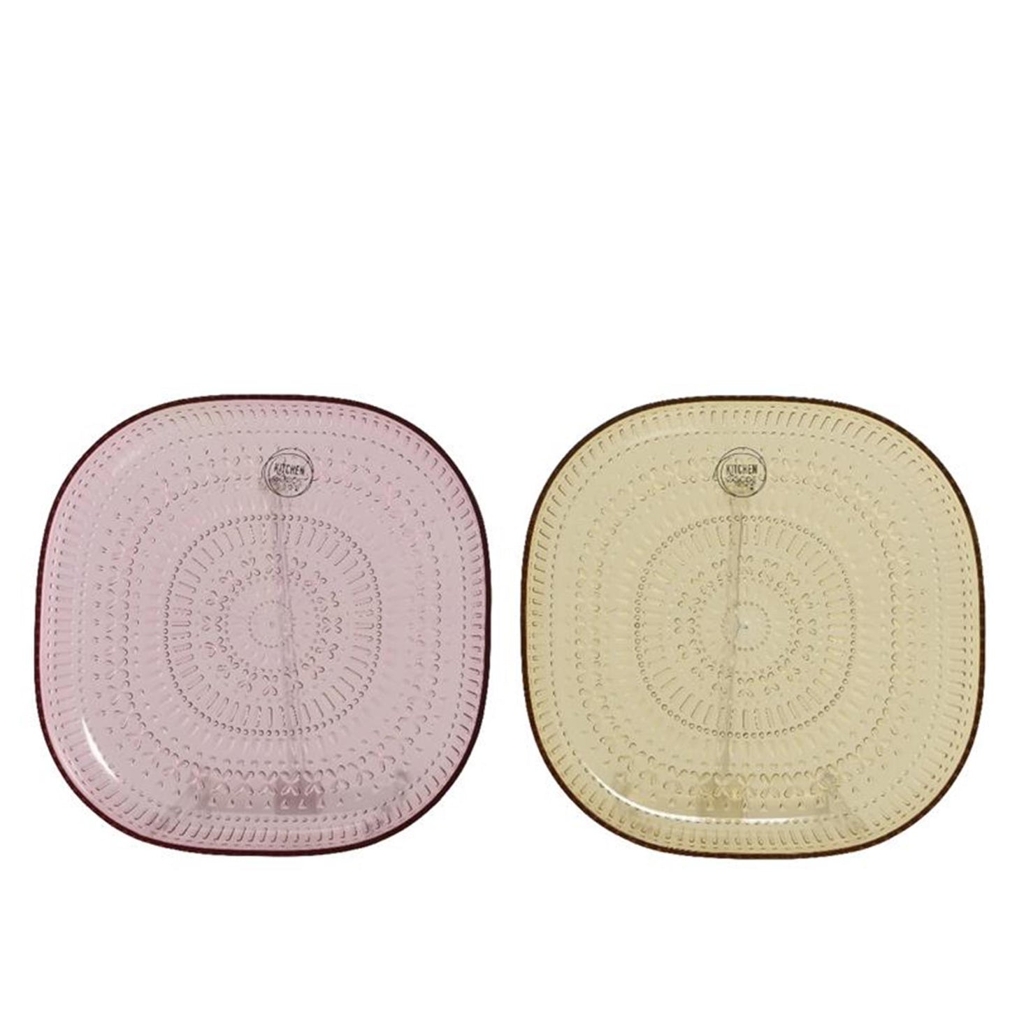 Piatto Decoris in plastica con rilievo ø20,5-h2,5cm