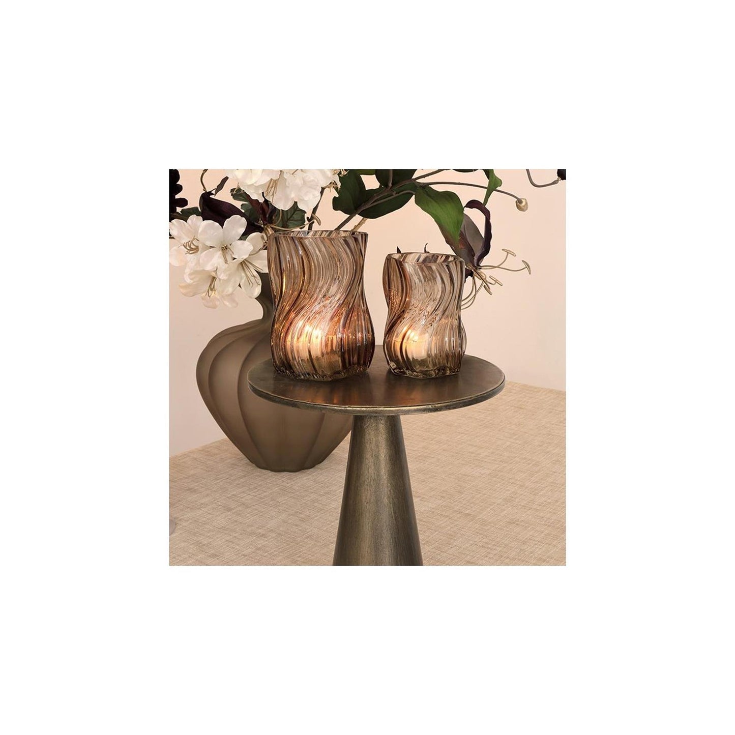 Tealight Countryfield esli marrone ø8xh10,5cm