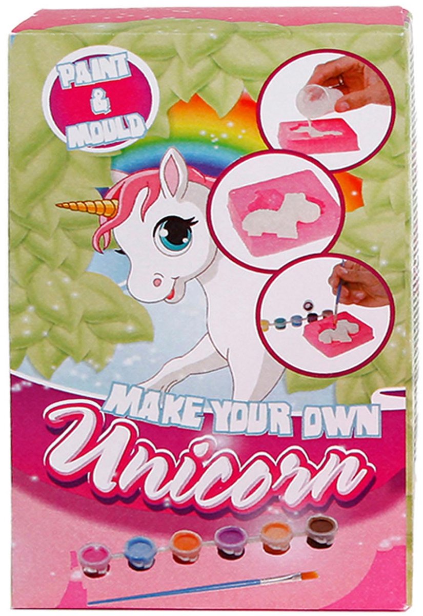 Pinte su propio unicornio de yeso