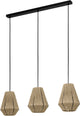 Eglo alderney hanglamp - e27 - 90 cm - zwart bruin