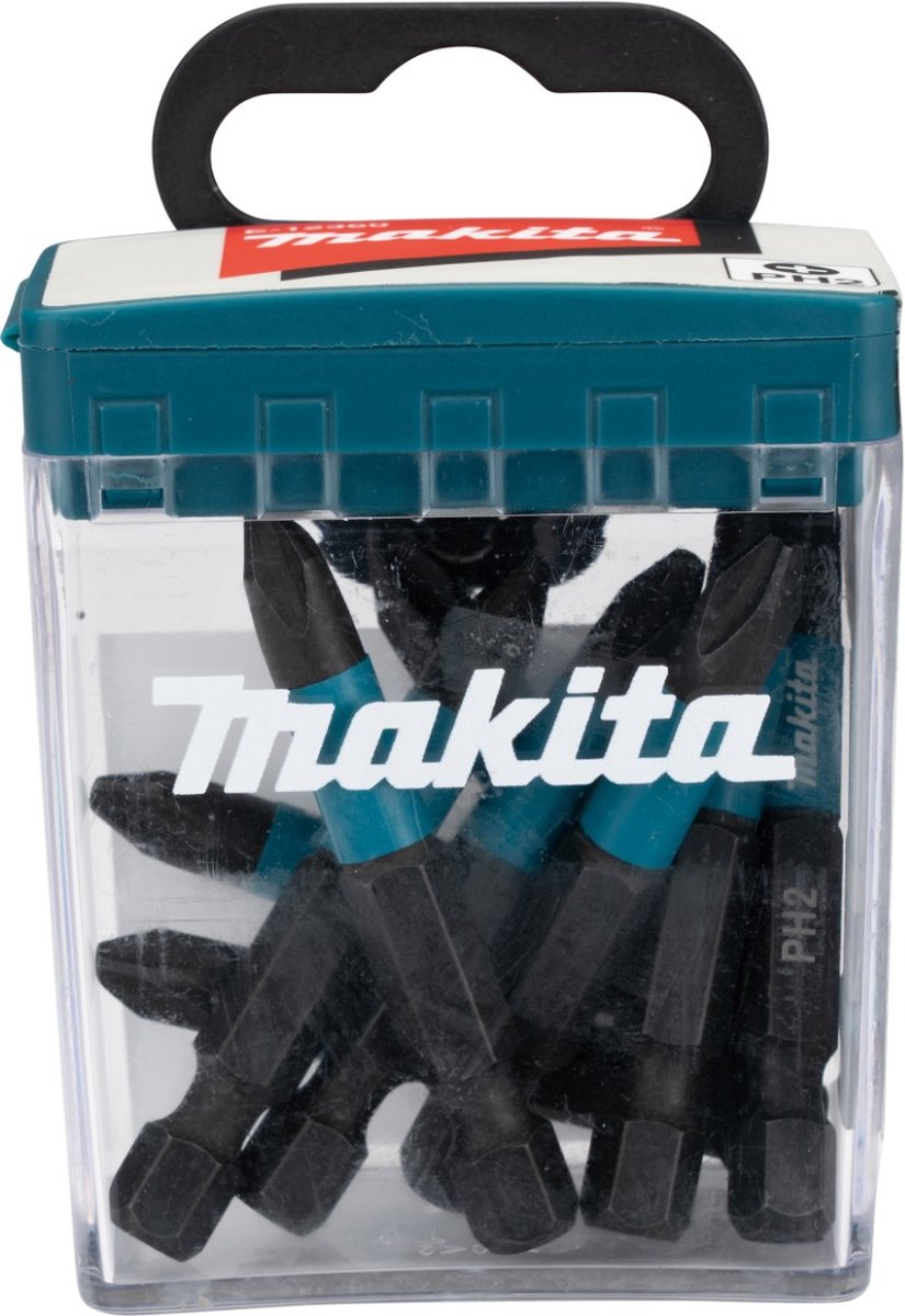Imp Makita accessories e-12407 impact driver bit | ph2x50mm | x actblack | 10 pieces - e-12407