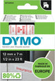 Etichette Dymo originali d1 | testo rosso su etichetta bianca | 12 mm x 7 m | etichette autoadesive per la stampante per etichette Label Manager | prodotto in Europa
