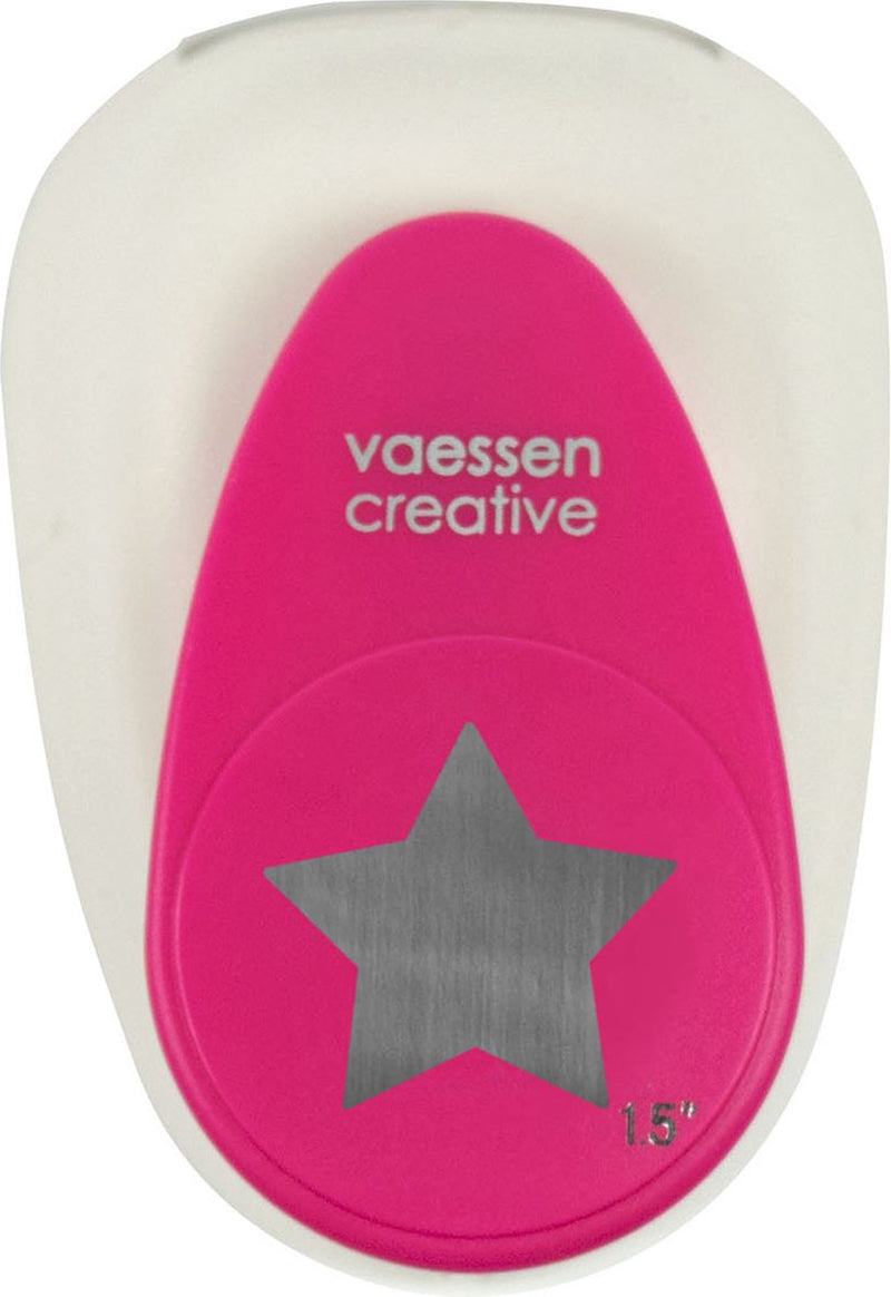 Perforadora creativa Vaessen - perforadora de figuras - estrella - 3,4 x 3,6 cm