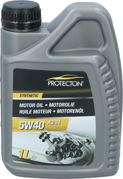 Protecton motor oil 5w-40 a3 b4 - synthetic - for petrol, LPG and diesel engines - high, very stable viscosity index - safe lubricating film at very high operating temperatures - strong anti-wear, anti-corrosion and anti-foam properties - 1 liter