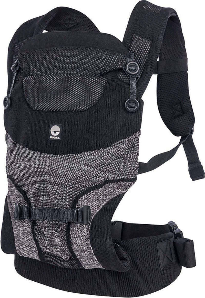 Dooky marsupio baby - marsupio terra nova nero - marsupio - marsupio e marsupio 3,5-15 kg - posizione M ergonomica - marsupio posteriore - regolabile e traspirante - marsupi - marsupio