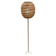 Mansion atmosphere solar lantaarn rotan op voet 17x86,5cm