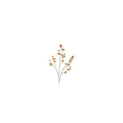 Fiore artificiale campo country zinnia marrone chiaro h108cm