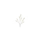 Countryfield flor artificial zinnia crema h108cm