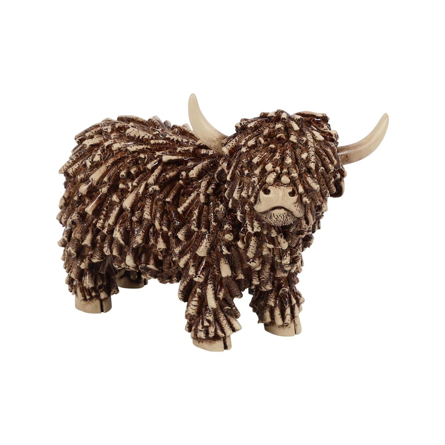 Countryfield schotse hooglande dorkas s bruin polystone 18x8,5x13cm