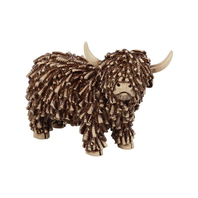 Countryfield Scottish Highland Dorcas s polystone marrone 18x8,5x13 cm