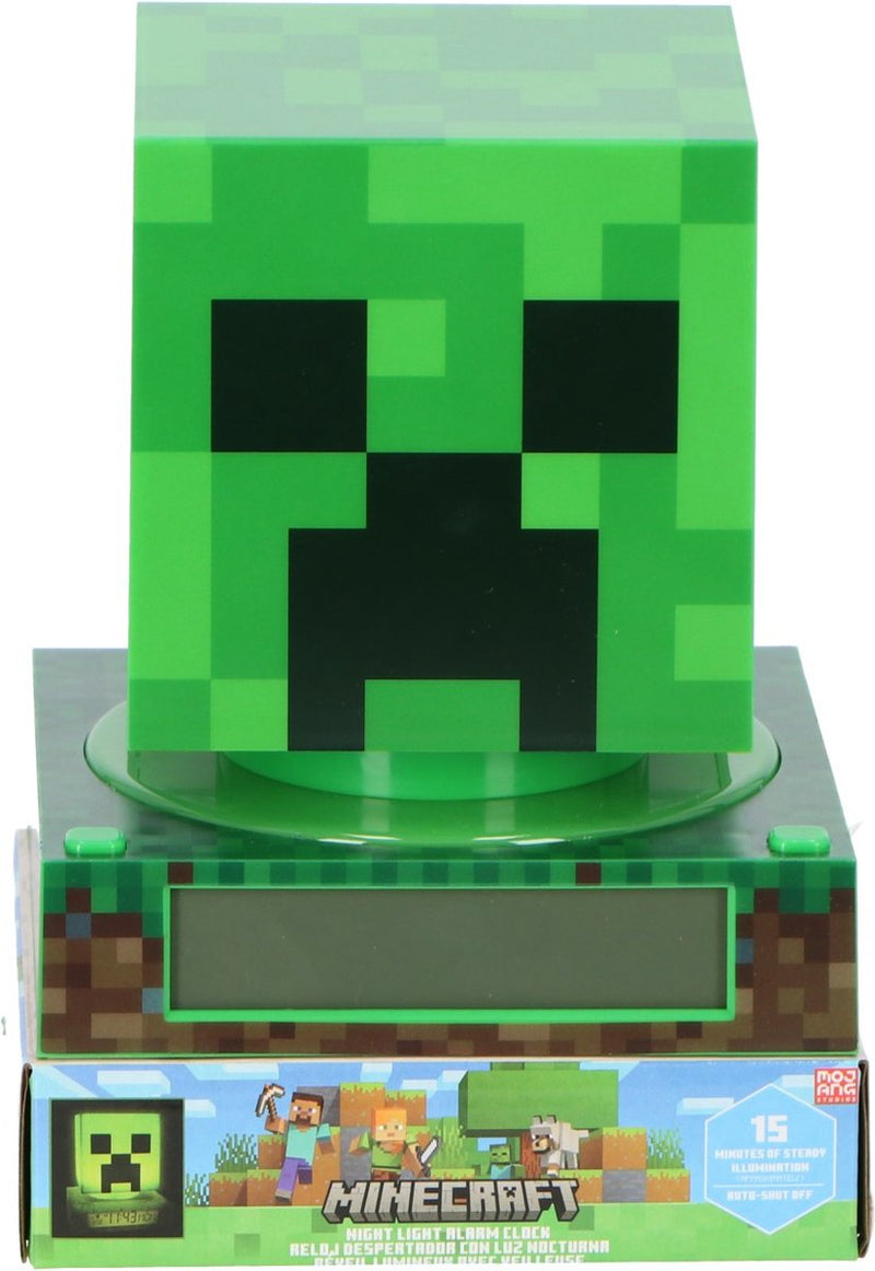 Lampada sveglia digitale Minecraft 21,5 x 13 cm