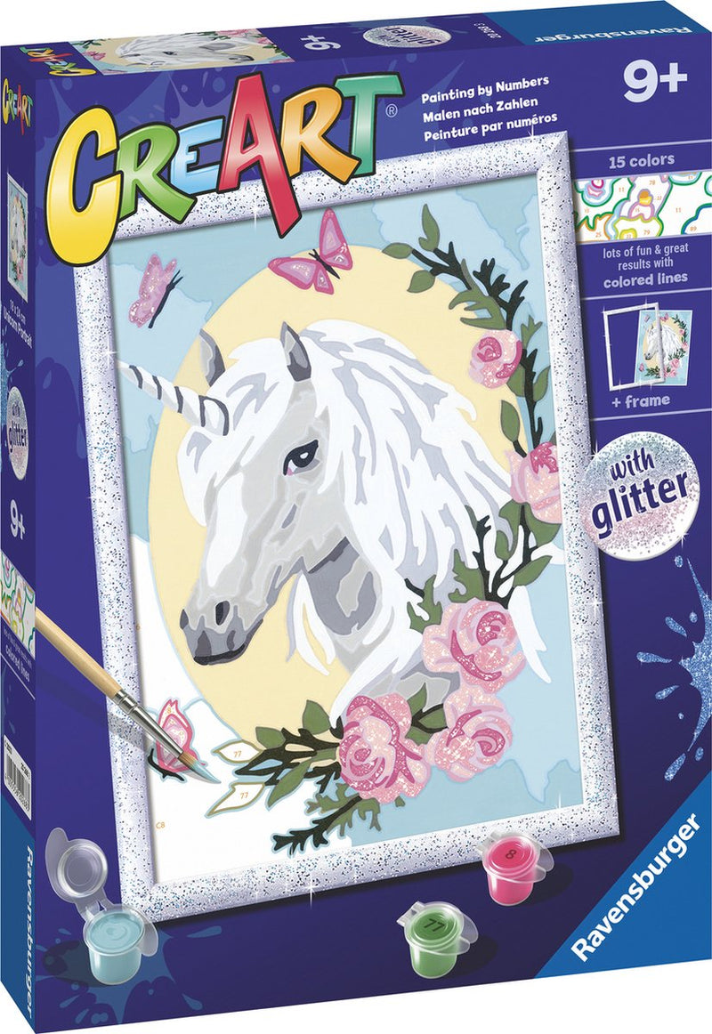 Ravensburger Pintura de Creart en Número Retrato de unicornio
