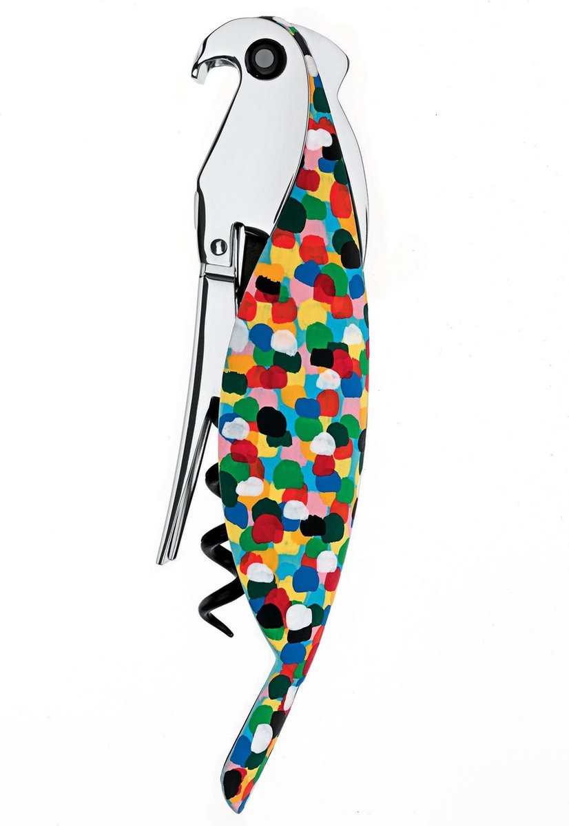 Alessi cavatappi pappagallo colorato