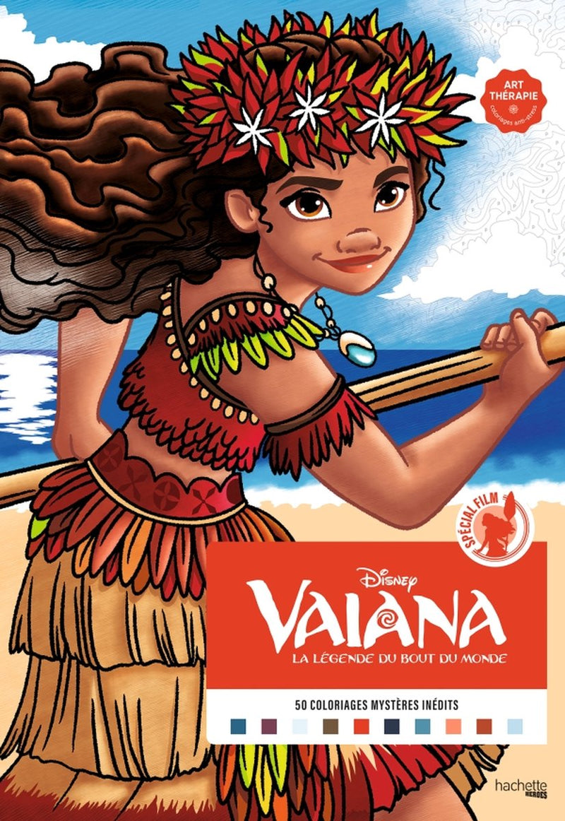 Hachette coloriages mysteres disney vaiana - - libro da colorare per adulti da colorare per numero