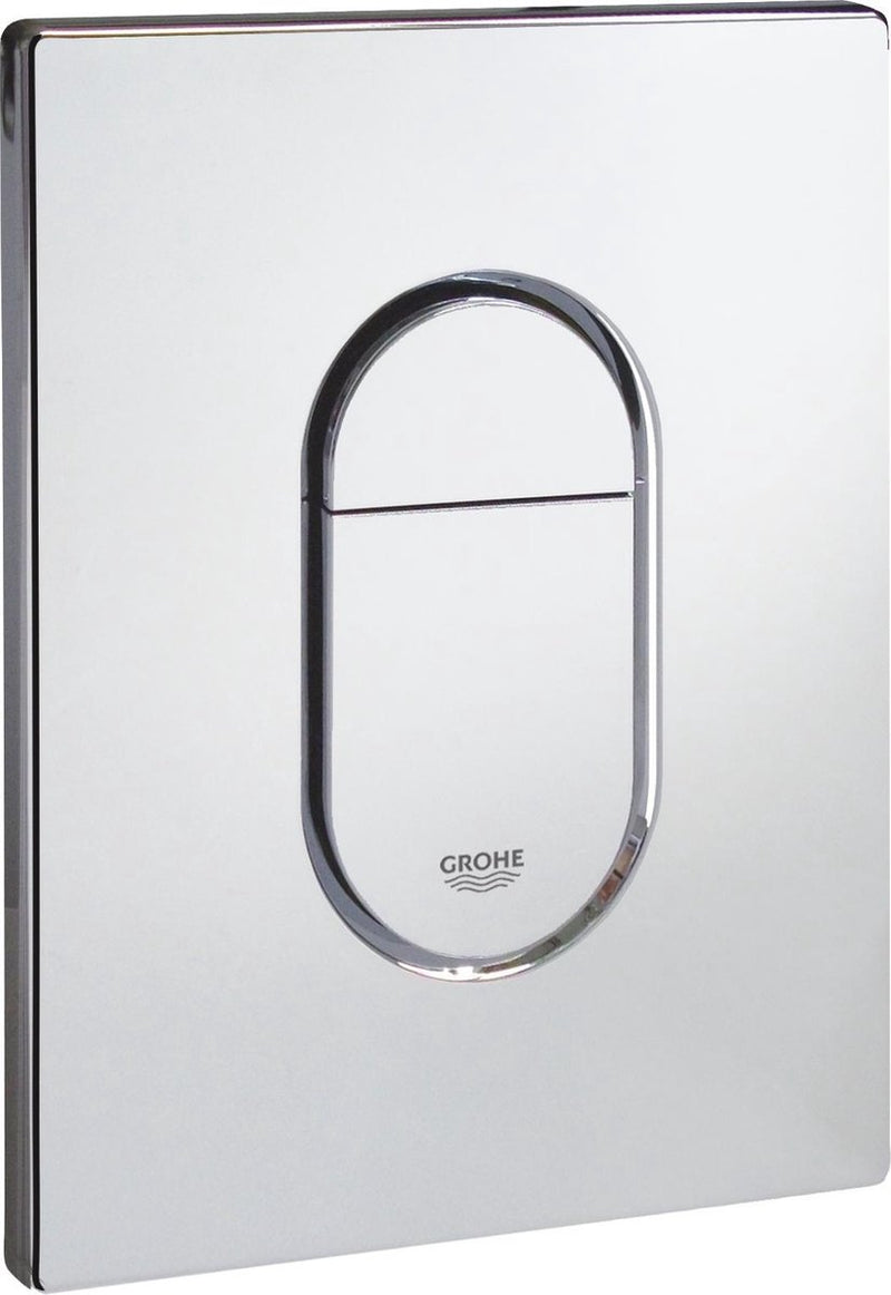 Inodoro con panel de control grohe arena cosmopolitan - doble descarga - plástico - cromo