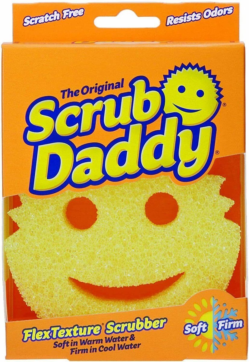 Scrub daddy el original | esponja de limpieza | amarillo | sin rayas